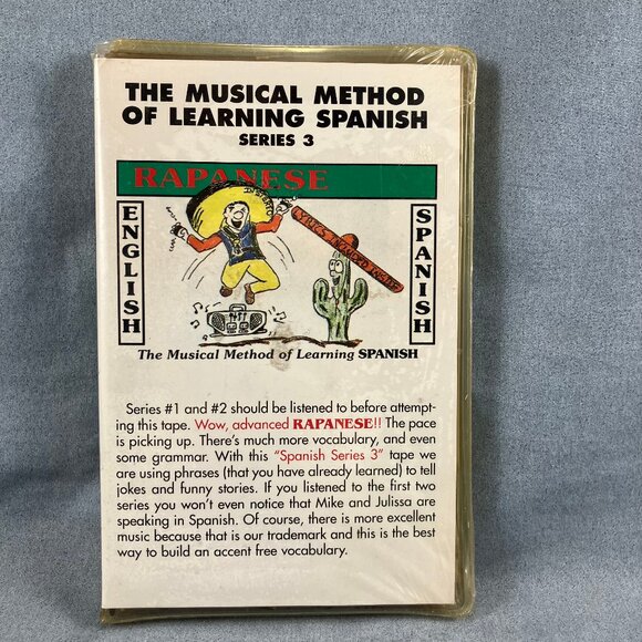 Musical Method of Learning Spanish Series 3 III Cassette Tape New Unopened - Picture 1 of 4